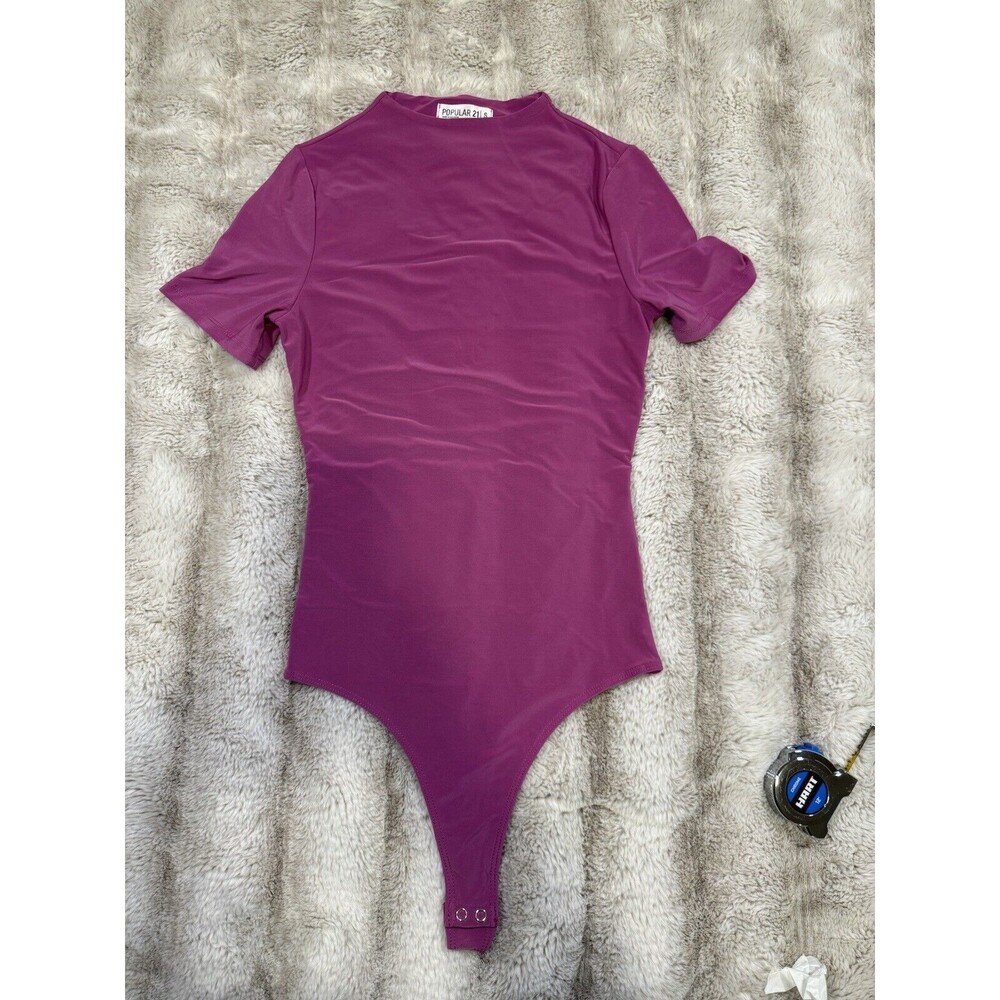 Popular 21 Women Black Bodysuit Fusha Size S new